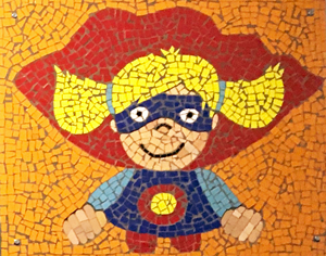 Les mosaïques « Les super-héros »